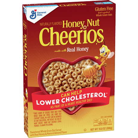 Honey nut cheerios, front of package